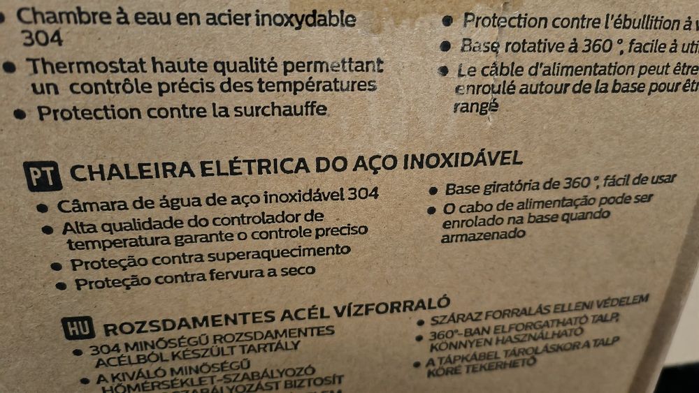 Chaleira aço inoxidável