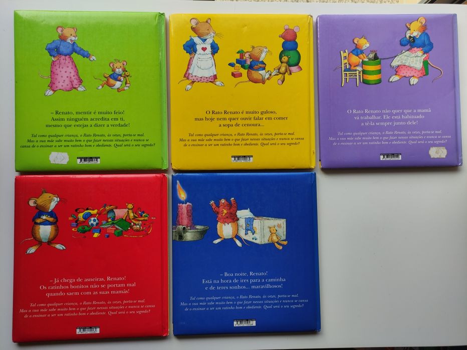 Conjunto 4 Livros Coleção Rato Renato
