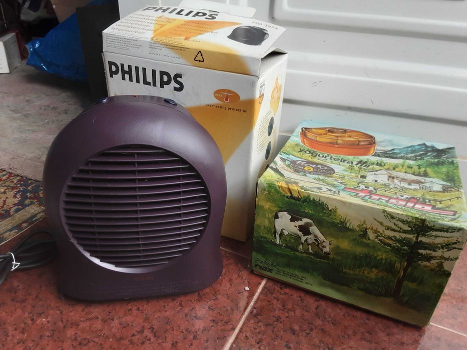 Termoventilador Aquecedor Philips e iogurteira Tróia