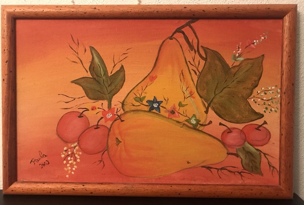 Quadro com pintura original ou troco