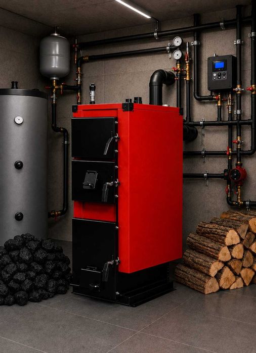 Kocioł Kotły na Drewno/Węgiel/Pellet Piec Piece 10kW do 120m2 5KLASA!