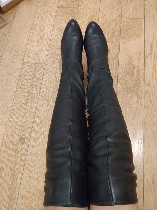 Продам ботфорти шкіряні