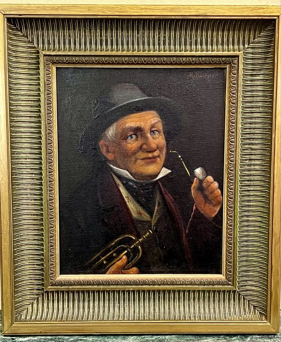 Картина Старовинна «Музикант»Полотно .Масло