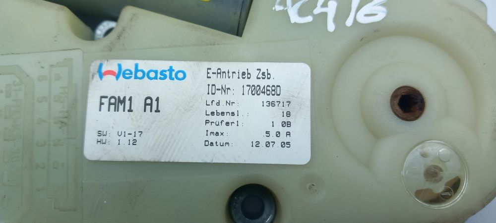 Motor do teto de abrir PEUGEOT 307 Break (3E)