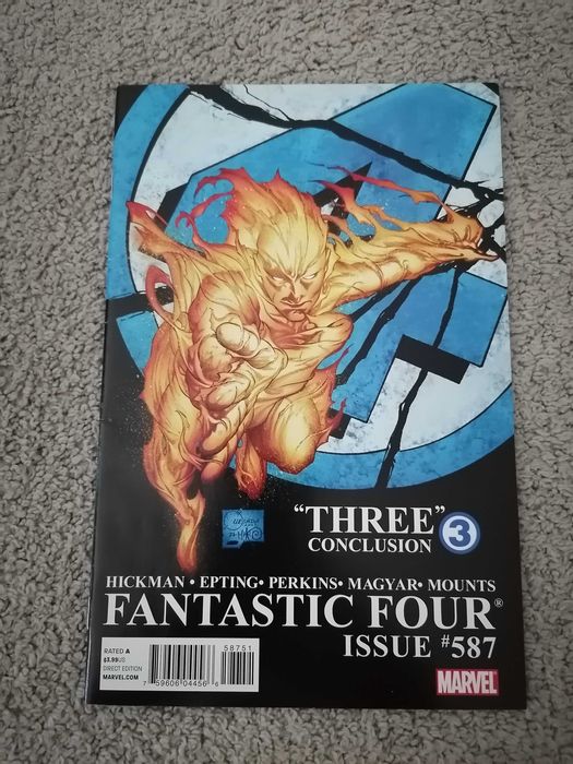 Revista banda desenhada O Quarteto Fantástico  #587