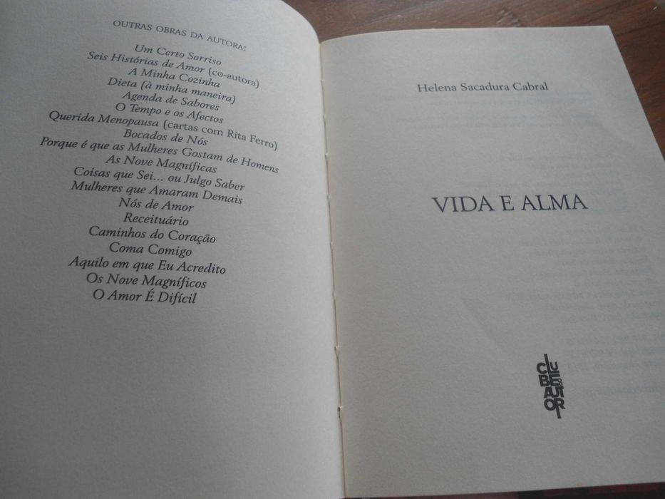 Vida e Alma por Helena Sacadura Cabral