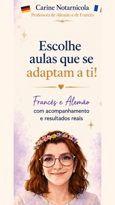 Aulas de francês e alemão