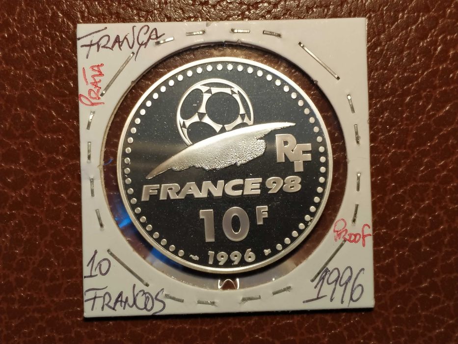 A955 moeda de 10 francos de 1996 em prata proof - França