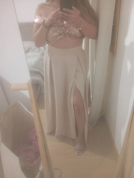 Vestido, conjunto de cerimónia tamanho L