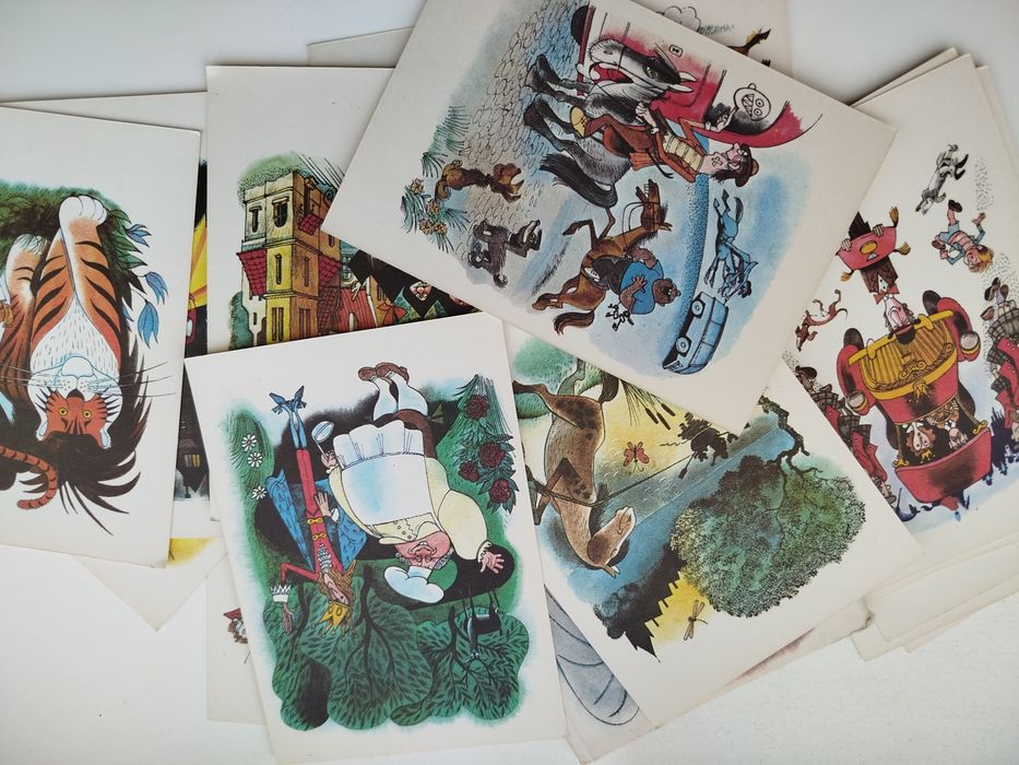 Набор открыток рисунки В.Чижиков Д.Биссета "Забытый день рождения".