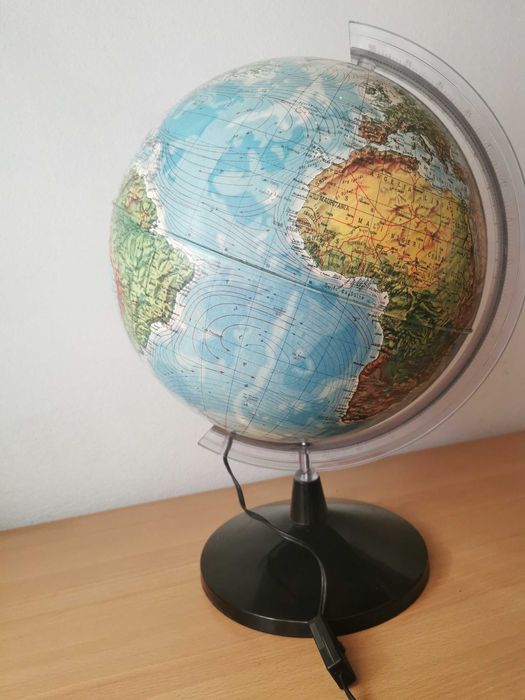 Candeeiro Globo c/Pé em acrílico preto