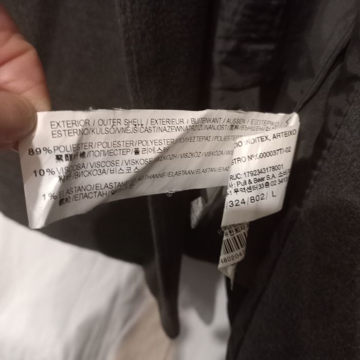 Casaco unisexo 7/8 cinza Tam. L Pull&Bear