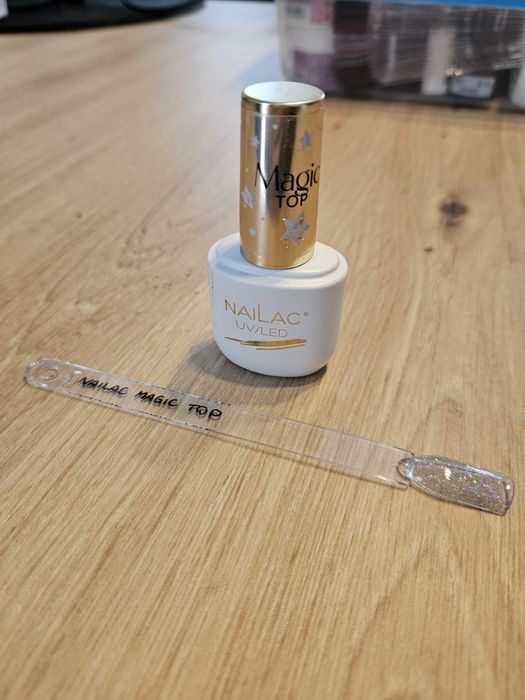 NaiLac Magic Top do paznokci manicure błyszczący wzornik gratis