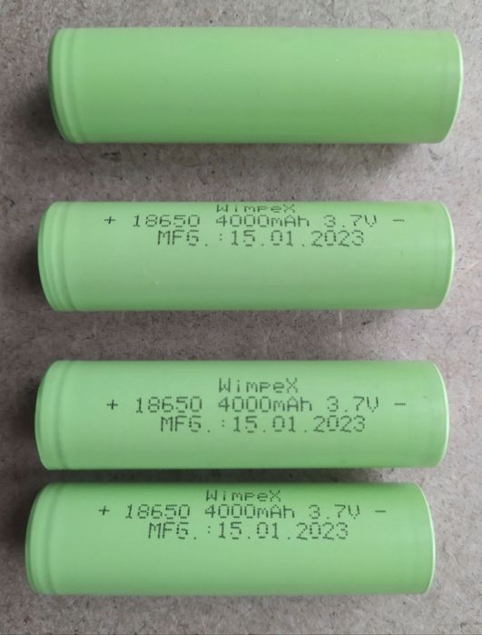 Аккумулятор Li-Ion 18650 4000mAh 3.7V для фонарей и электроинструмента