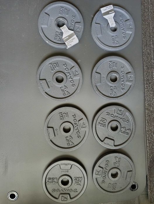 8 x talerz 2 kg Decathlon Domyos