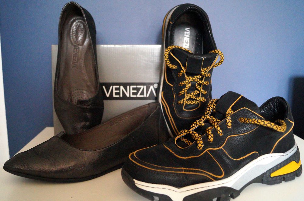 Buty Venezia skórzane r.38 – baleriny + sneakersy, cena za 2 pary