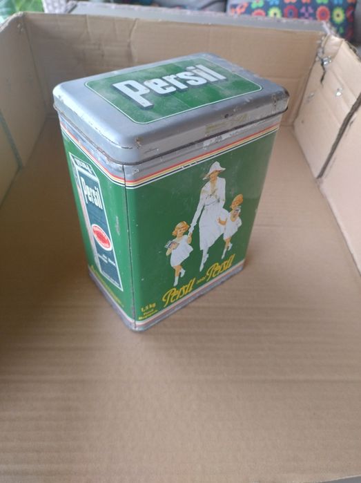 Stara puszka metalowa PERSIL