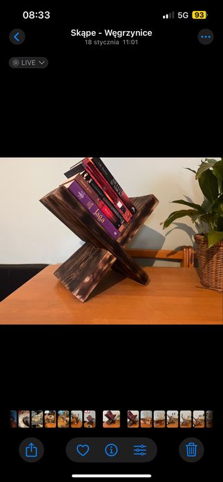 Ozdoby z drewna z porozem , zegarki lampki stoliki kawowe