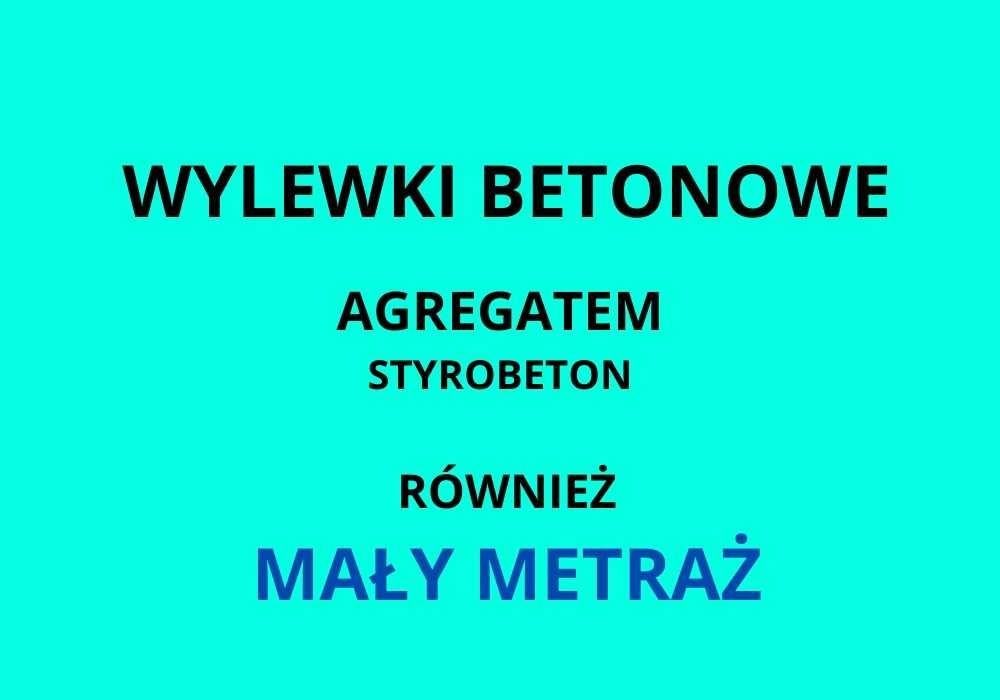 Wylewki maszynowe styrobeton agregatem mixokret betonowe  Tomaszów