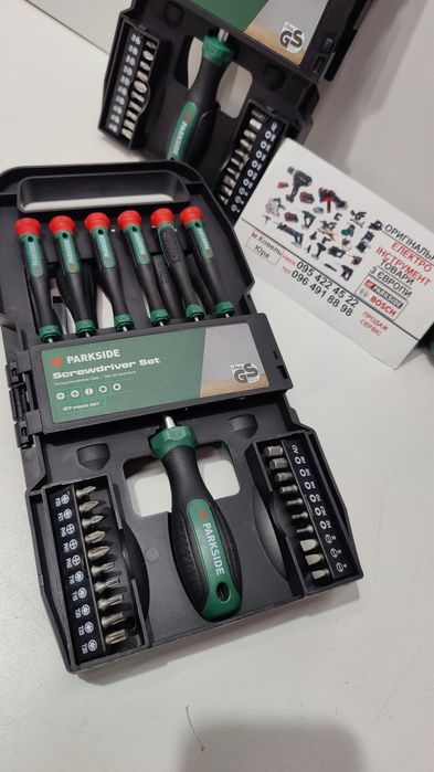 Набір ОРИГИН отверток GERMAN Parkside 37од/викруток/біти/набор/комплек