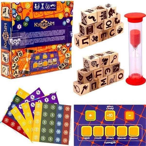 Гра Danko Toys Кубикум, дерев'яні кубики (Укр) (G-KU-01U)