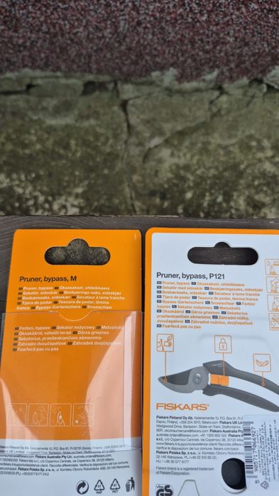 Fiskars zestaw do ogrodu łopatki sekatory nowe jakosc