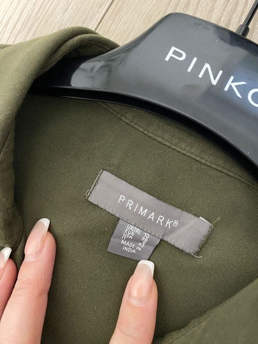 Haftowana oliwkowa koszula Primark 42 XL