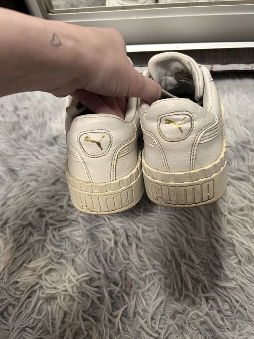 Кросівки puma cali шкіряні білі 38 жіночі кожаные пума кеды