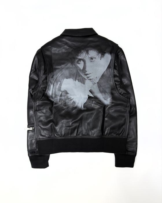 Шкіряна куртка Undercover jacket undercover black косуха undercover opium archive erd black jacket S M