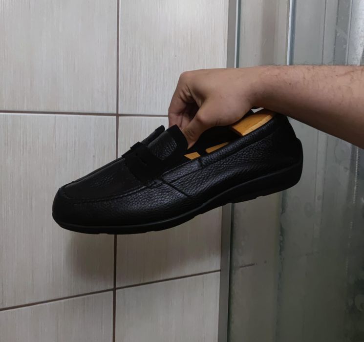 Buty obuwie 44 Vitaform mokasyny czarne czarne włoskie letnie premium