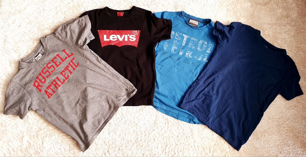 Levis Petrol Russell Lindex koszulki 152cm