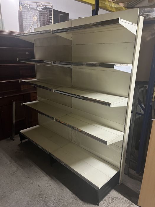 Estante de 2 modulos e 5 niveis de prateleiras com o total de 1.92mt