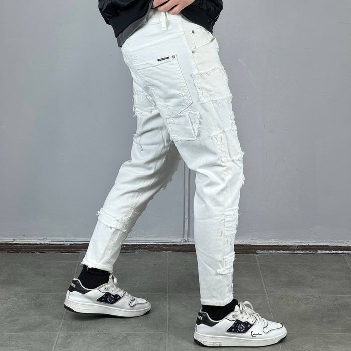 Dsquared2 Jeans Italy джинси штаны джинсы штани брюки скини скіні деним одяг одежда классические прямые зауженые дскваред італія потерті