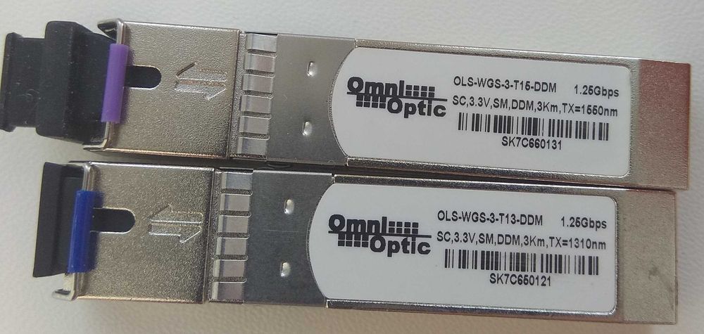 SFP модуль  SFP-1SM-1310nm\1550nm