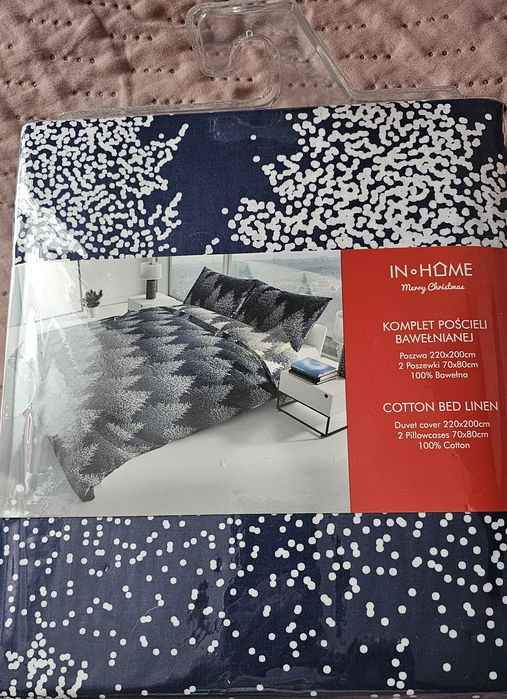 Wyprzedaż Home Pościel świąteczna komplet pościeli 220x200 Bawełna