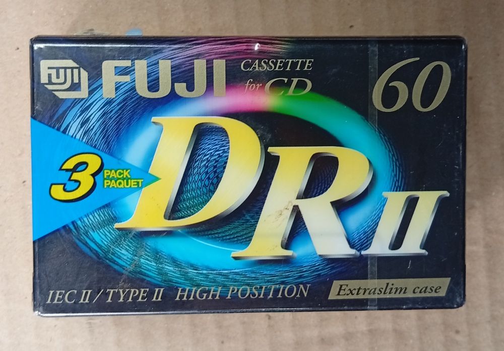 Conjunto de 3 cassetes K7 seladas