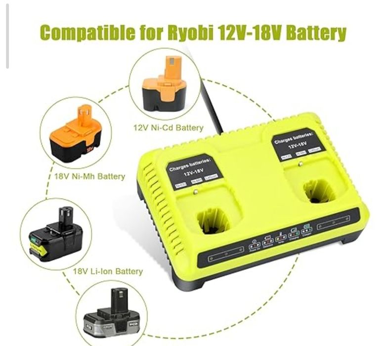 Зарядное устройство Ryobi 18 В,P117 Dual 18 В
