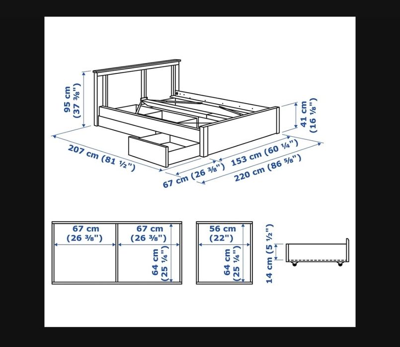 Cama casal com  colchão