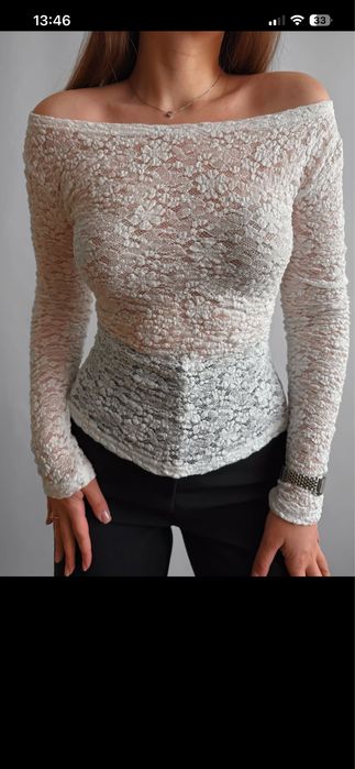 Нова неймовірна мереживна блуза (лонгслів)