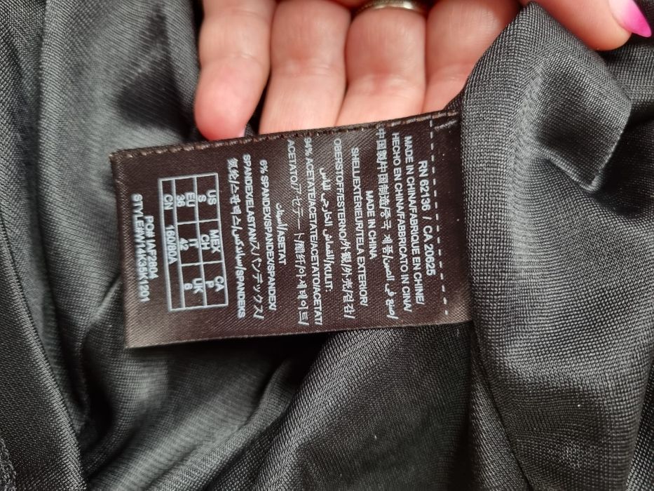 Sukienka damska Guess czarna brokat