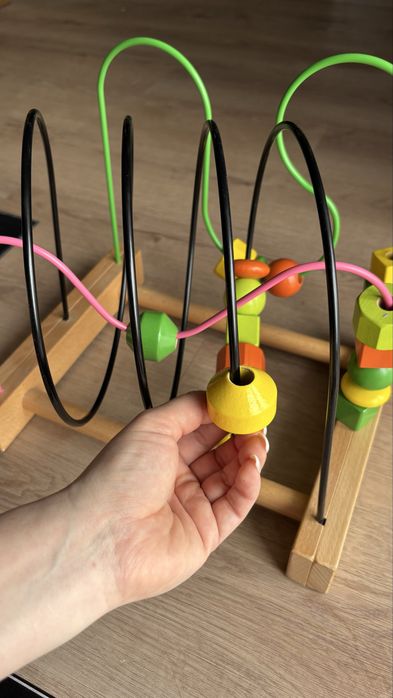 Розвиваючий пальчиковий лабіринт IKEA MULA (Ікеа Мула) — дерево/метал
