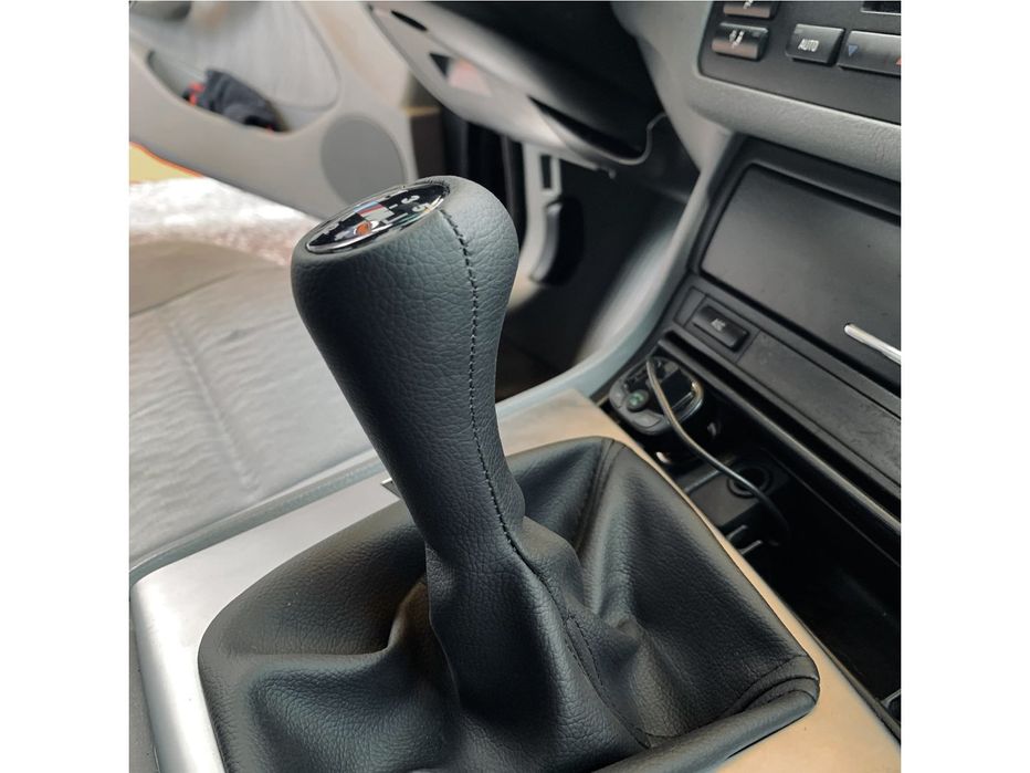 BMW 3 серія E46 1998-2006 рр. Чохол КПП + ручка OEM (кожзам)