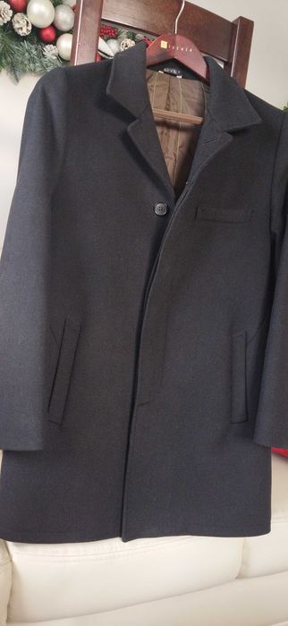 Płaszcz męski, czarny EWTeX