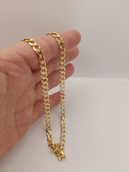 Złoty Łańcuszek Pancerka Pr.585 14K Nowy 55cm