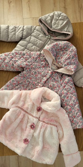 Futerko 12m-cy + 2 Kurtki jesienne rozm. 80 * Gratis ubranka 80 rozm.