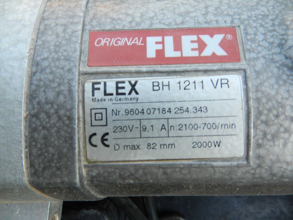 Wiertnica diamentowa Flex BH1211,moc 2000 W VR do betonu