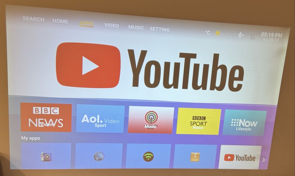 Projetor Thundeal Full HD 1080P LED Android TV