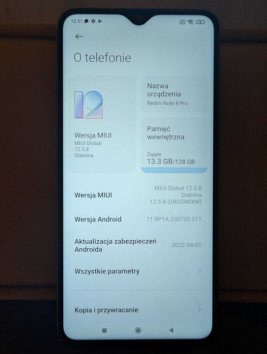 Oryginalny Xiaomi Redmi Note 8 Pro 8GB 128GB