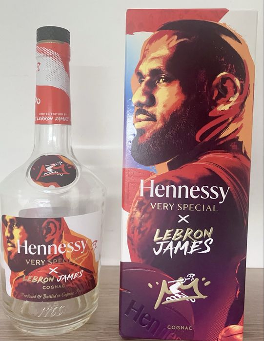 Lebron James Hennessy  Limited butelka i karton