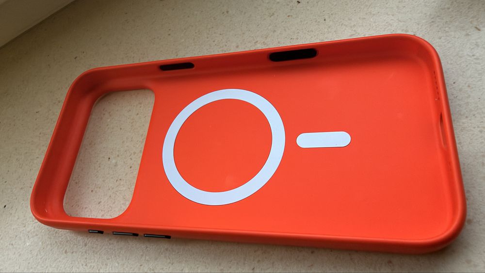 Etui iPhone 17 Pro Max pomaranczowy zielony